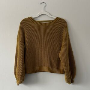 Forever 21 Green Sweater with open back